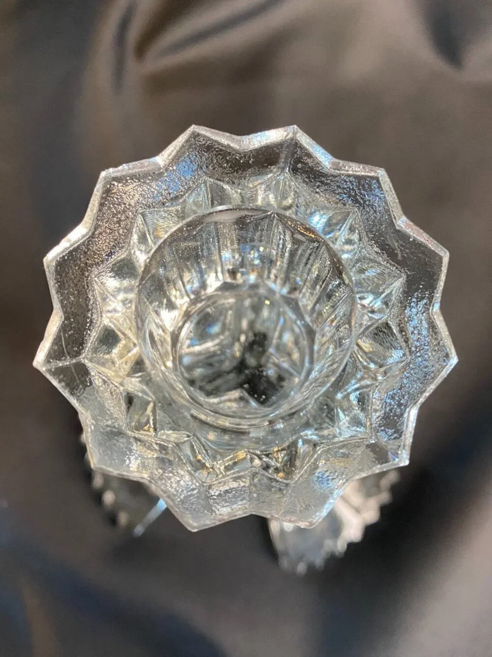 Bagley & Co 1930's Art Deco Glass Duchess (pattern no. 3103) Candlestick Holder